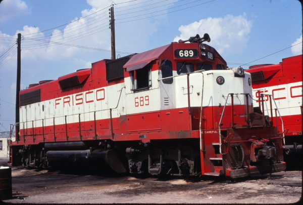 GP38-2 689 at Fort Worth, Texas on June 20, 1980 (Bill Phillips)
