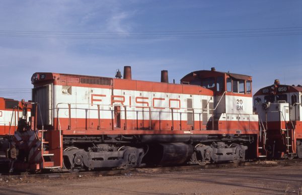 SW1500 20 (Frisco 315) at Memphis, Tennessee on December 13, 1980 (D.M. Johnson)