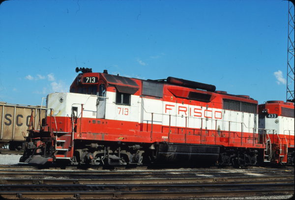 GP35 713 at Kansas City, Missouri on August 25, 1980 (James Primm)