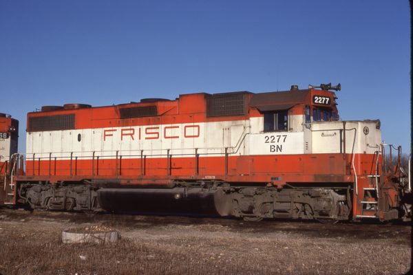 GP38-2 2277 (Frisco 422) at Springfield, Missouri on January 4, 1981 (J.H. Wilson)