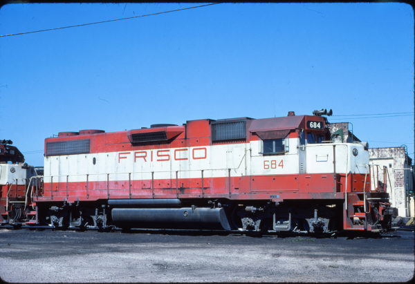 GP38-2 684 at Birmingham, Alabama on April 9, 1977
