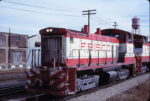 SW1500s 343 and 318 at Memphis, Tennessee in January 1981 (Lon Coone)