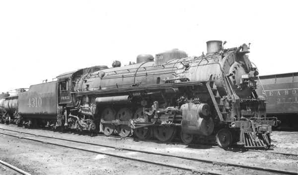 4-8-2 4310 at Springfield, Misouri on April 17, 1949 (Arthur B. Johnson)