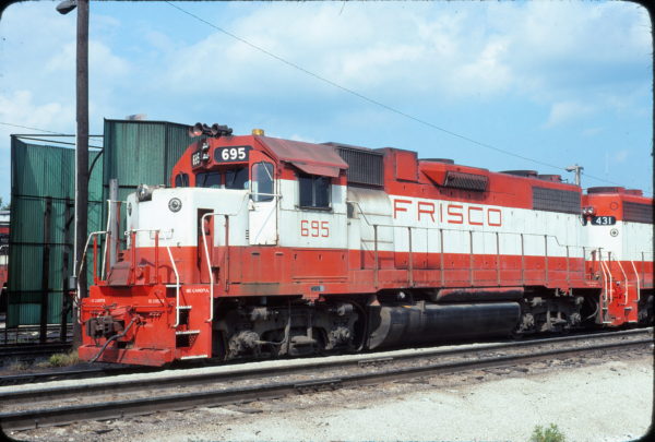 GP38-2 695 at Springfield, Missouri in September 1978 (Neil Shankweiler)