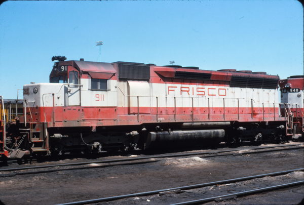 SD45 911 in the UP Yard at Cheyenne, Wyoming in September 1975