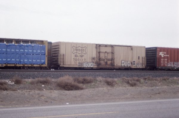 Boxcar 700117 at Pasco, Washington on February 20, 1997 (R.R. Taylor)
