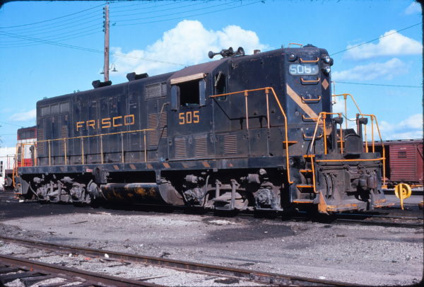 GP7 505 at Fort Worth, Texas on November 9, 1975