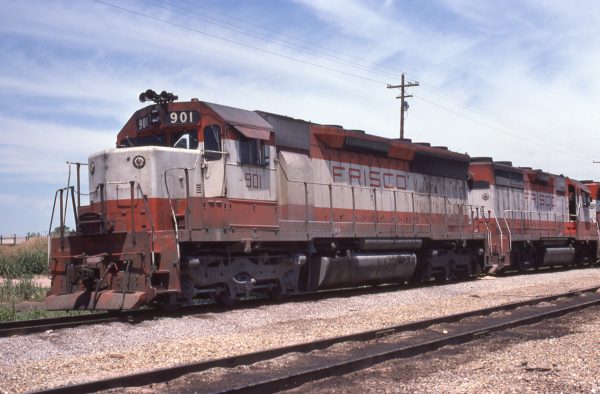 SD45 901 at Tulsa, Oklahoma in August 1976 (Steve Gartner)