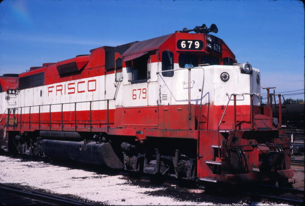 GP38-2 679 at St. Louis, Missouri in February 1982 (Michael Wise)