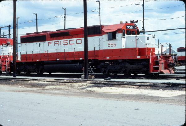 SD40-2 956 at Tulsa, Oklahoma on August 14, 1980