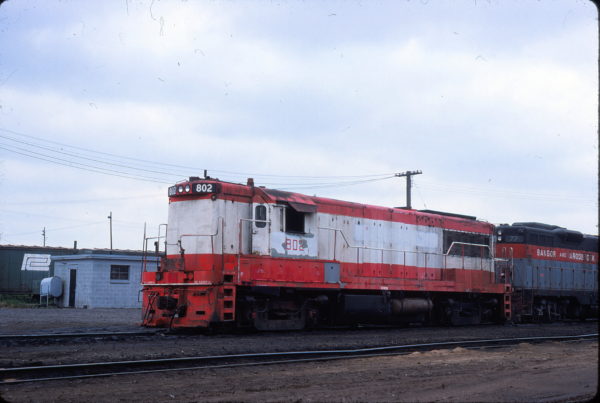 U25B 802 at Detroit, Michigan in June 1978