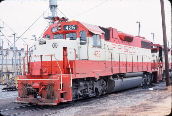 GP38-2 426 at Tennessee Yard, Memphis, Tennessee on November 27, 1977 (Don Flynn)