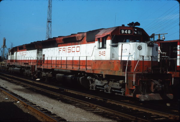SD45s 948 and 906 at St. Louis, Missouri on August 20, 1977 (D.R. Busse)
