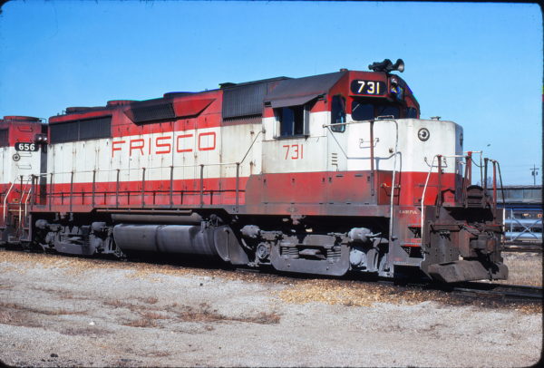 GP35 731 at Memphis, Tennessee in February 1976 (Steve Forrest)