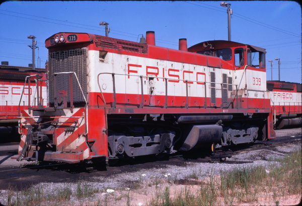 SW1500 339 at Memphis, Tennessee in July 1975 (Steve Forrest)