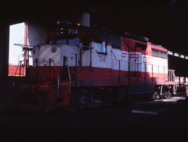 GP35 714 at Springfield, Missouri on September 18, 1978