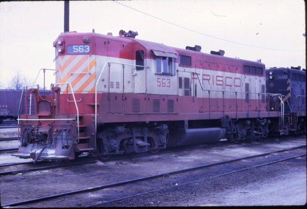 GP7 563 at Oklahoma City, Oklahoma in February 1969