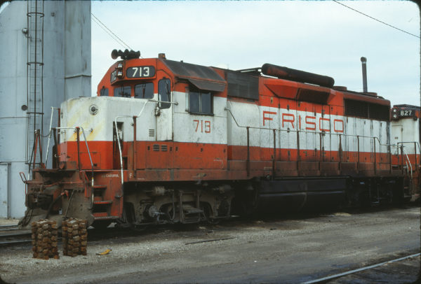 GP35 713 at Oklahoma City, Oklahoma on February 18, 1980 (Bill Bryant)