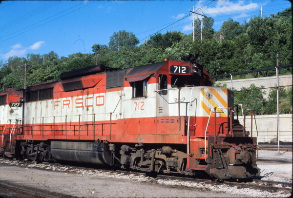 GP35 712 at Kansas City, Missouri on June 26, 1976 (James Primm II)