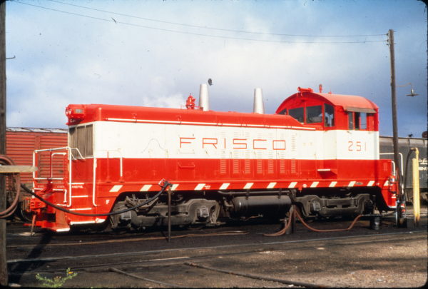 NW2 251 at Amory, Mississippi in September 1982