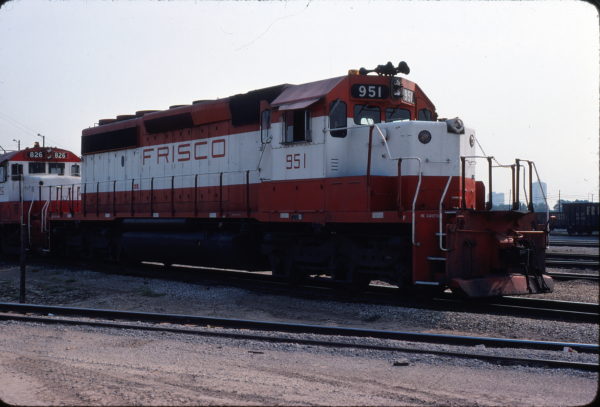 SD40-2 951 at Tulsa, Oklahoma in July 1980