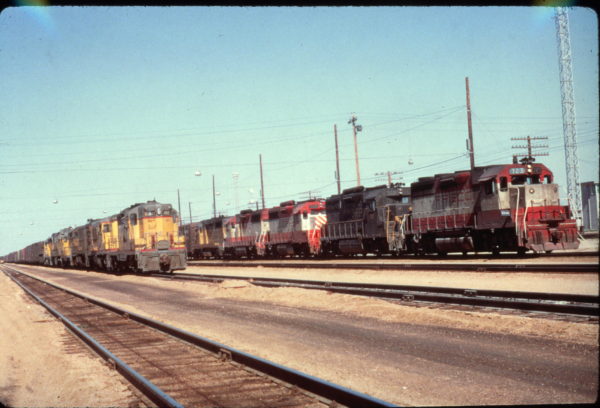 GP35 723 at North Platte, Nebraska in October 1969