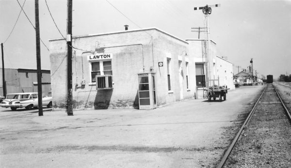 Lawton, Oklahoma Depot on April 24, 1961 (Arthur B. Johnson)