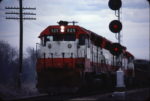 SD45 925 at Nichols Junction, Springfield, Missouri in March 1980 (Ken McElreath)