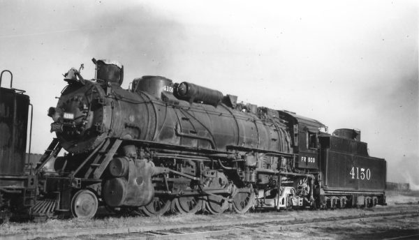 2-8-2 4150 at Chaffee, Missouri on November 19, 1951 (Arthur B. Johnson)