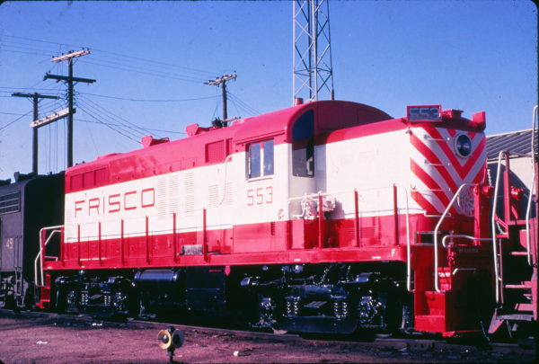 RS-2m 553 at Springfield, Missouri on November 15, 1970 (Charly's Slides)