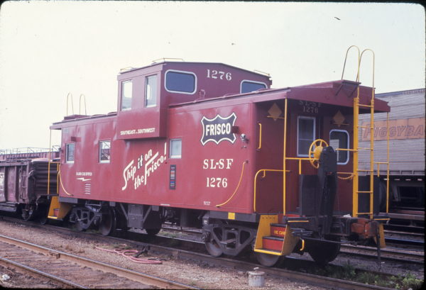 Caboose 1276 at Amory, Mississippi on July 10, 1968