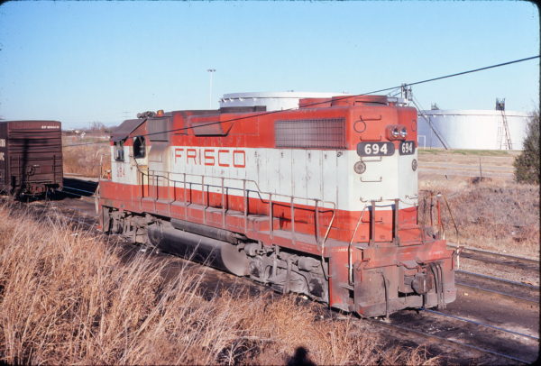 GP38-2 694 at Irving, Texas on December 31, 1980 (John Nixon)
