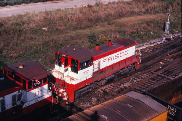 SW1500s 337 and 332 at St. Louis, Missouri on September 16, 1978