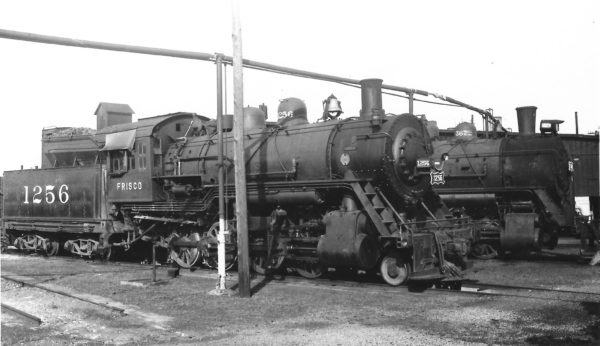 2-8-0 1256 at Joplin, Missouri on July 17, 1949 (Arthur B. Johnson)