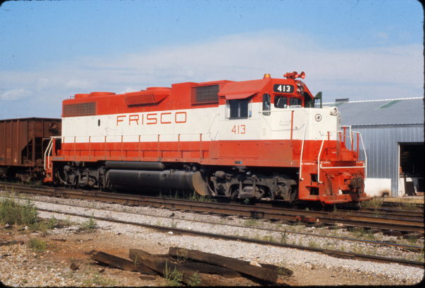 GP38-2 413 at Claremore, Oklahoma in August 1973