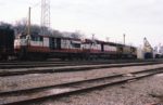 U30B 842 and SD45 934 at Thayer, Missouri on December 28, 1978 (R.R. Taylor)