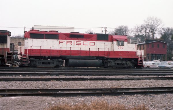 GP35 727 at Thayer, Missouri on December 29, 1978 (R.R. Taylor)