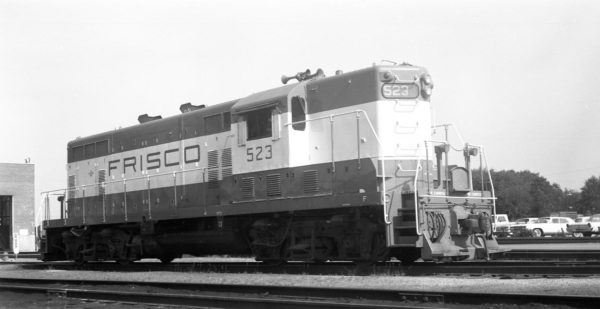 GP7 523 at Springfield, Missouri on July 18, 1965