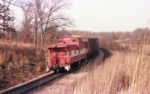 SD45s 922 and 945, and GP35 700 North of Thayer, Missouri on November 24, 1979 (R.R. Taylor)