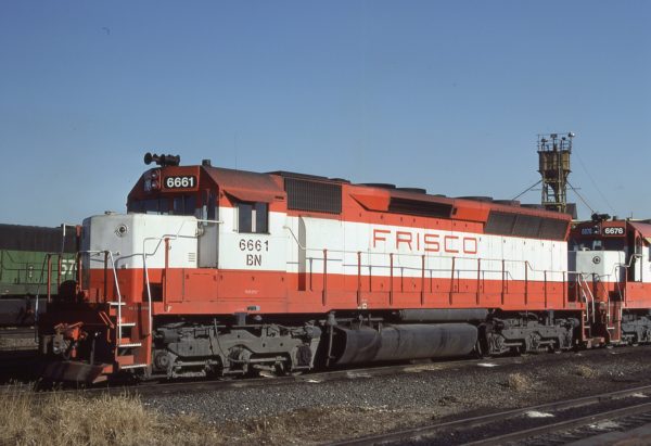 SD45 6661 (Frisco 912) at Cicero, Illinois on December 13, 1980 (Paul Hunnell)