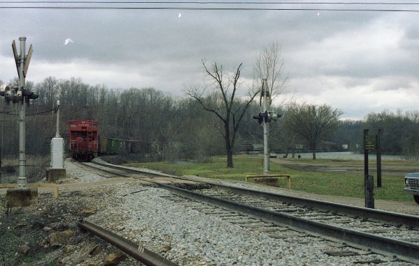 Caboose 11580 (Frisco 1252) at Cold Springs, Arkansas on March 22, 1981 (R.R. Taylor)