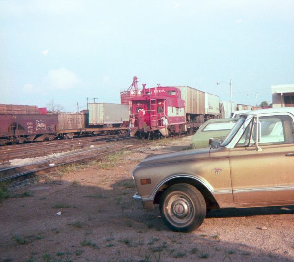 Caboose 1205 at Thayer, Missouri on July 2, 1978 (R.R. Taylor)
