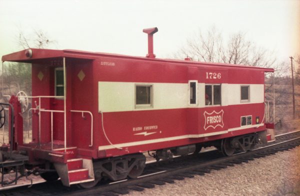 Caboose 1726 at Thayer, Missouri on December 31, 1979 (R.R. Taylor)